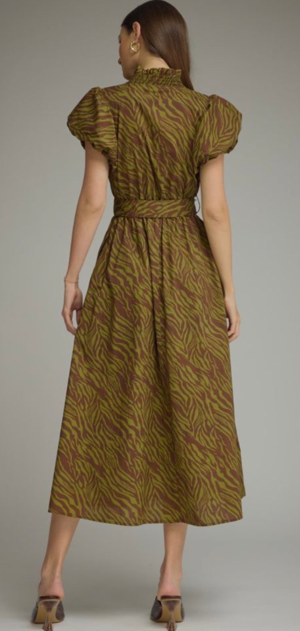 Camille Tiger Print Midi π―