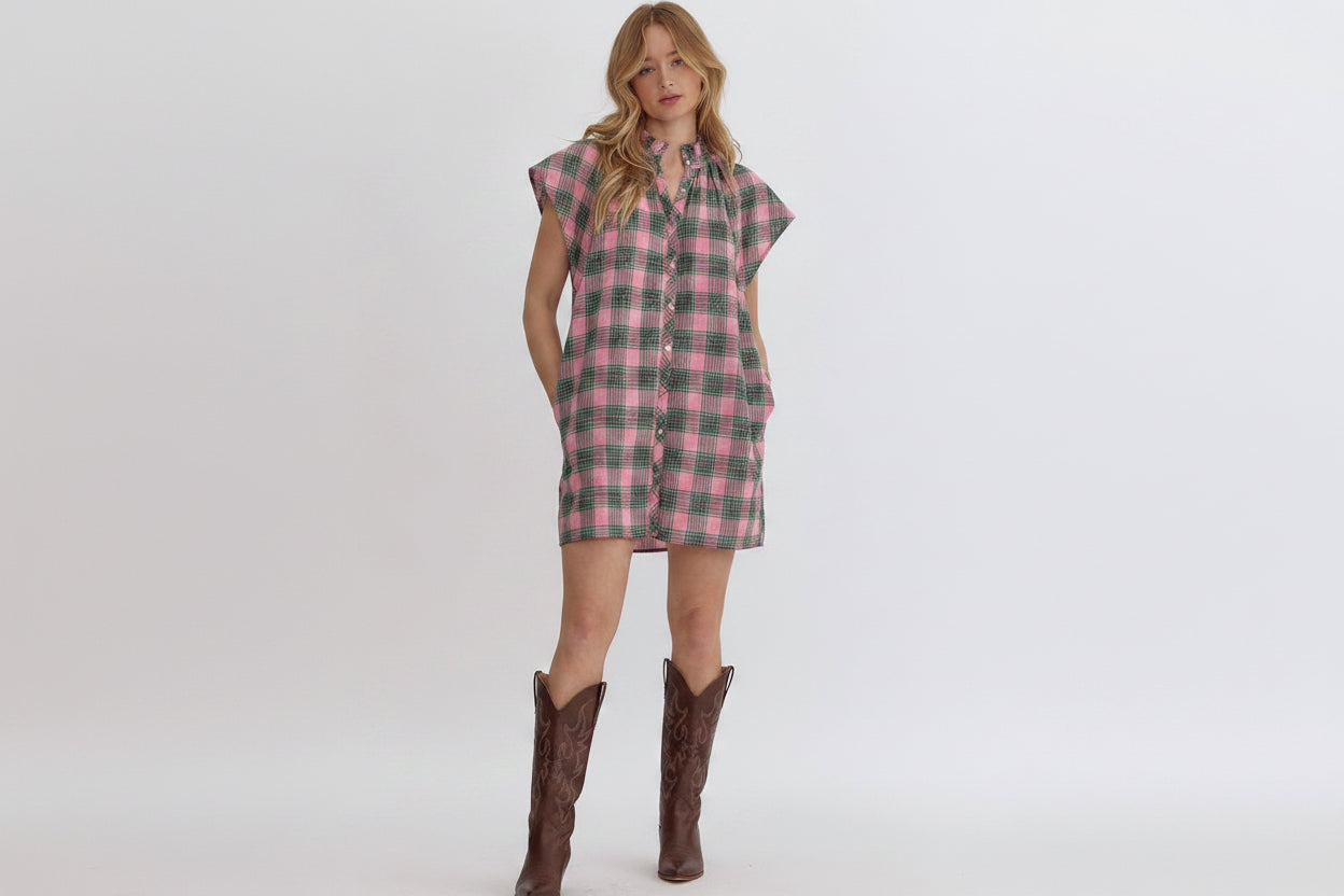 Easy Plaid Day Dress