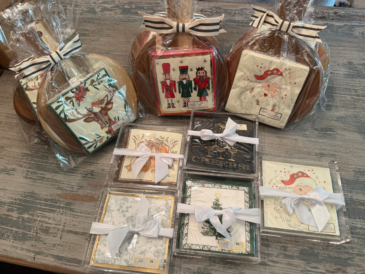 Grab & Go Gift: Acrylic Tray + Napkins