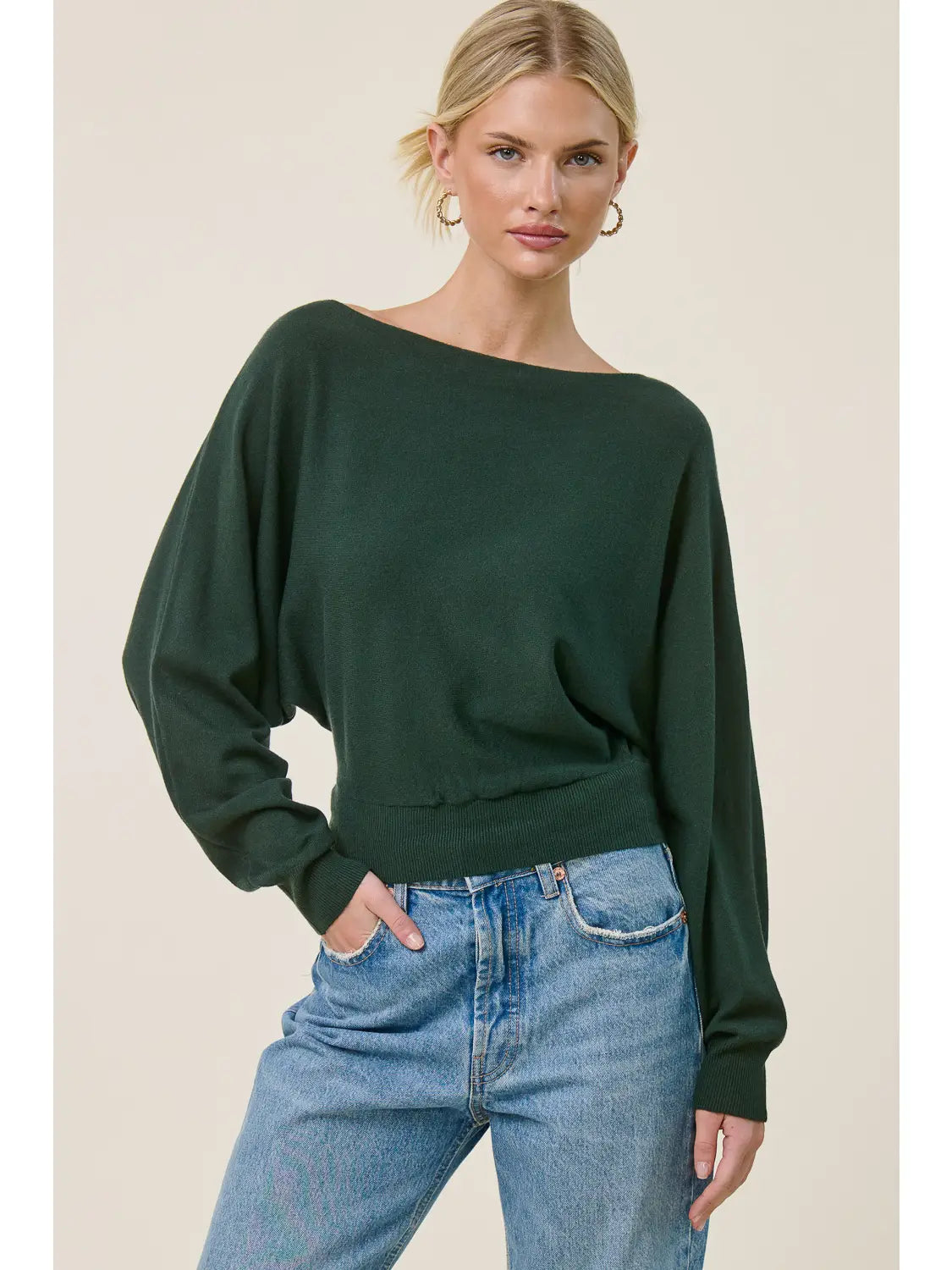 Coming Soon: Cashmere Blend Sweater with Dolman Sleeves