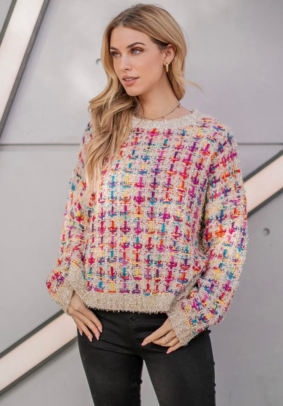 Confetti Tweed Sweater