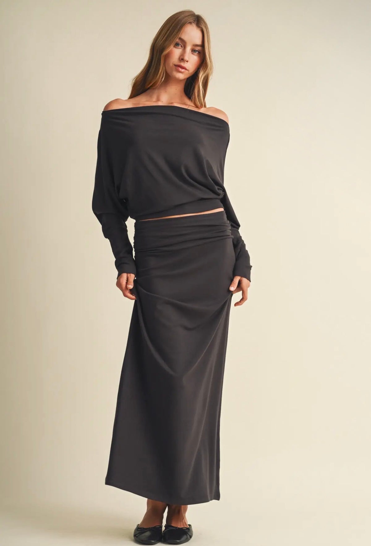 Coming soon: Steel Column Maxi Skirt