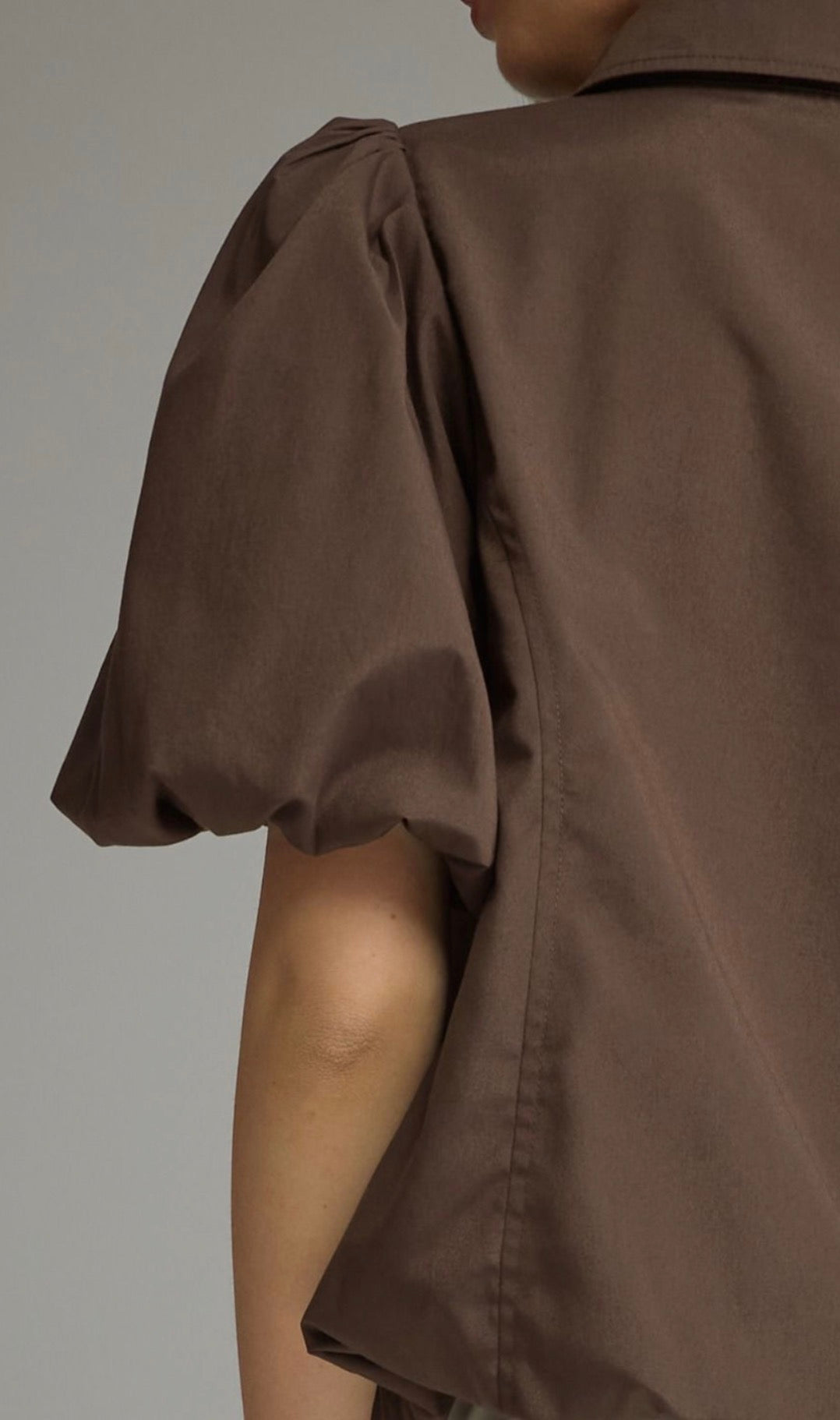 Coming Soon: Mocha Mia Puff Sleeve Zip Top