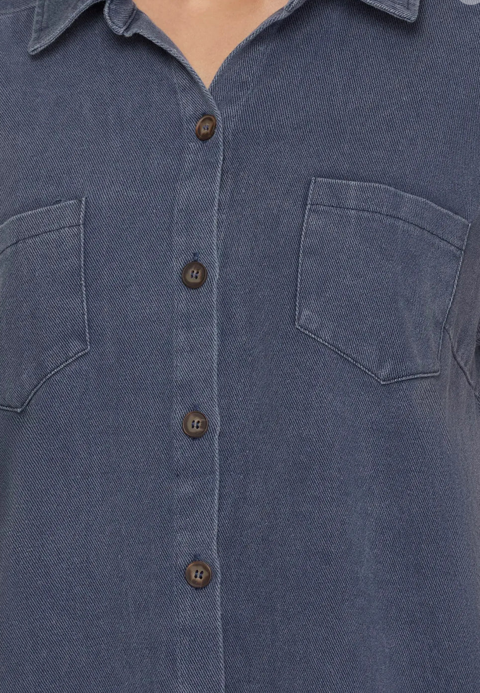 Adorable Button Down Shirt Dress - Denim - Perfect for a warmer Fall transition piece!