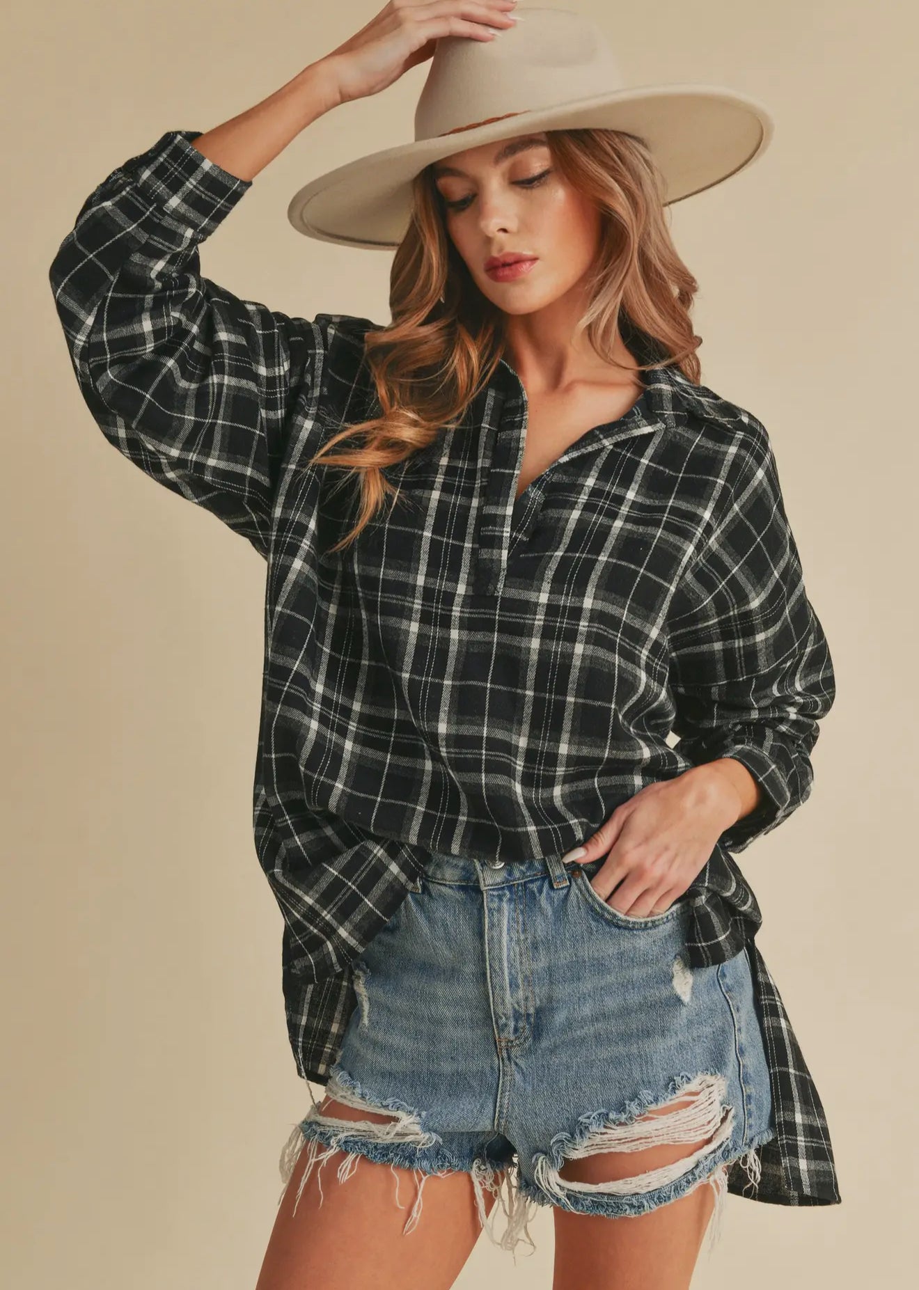 Audra plaid pullover