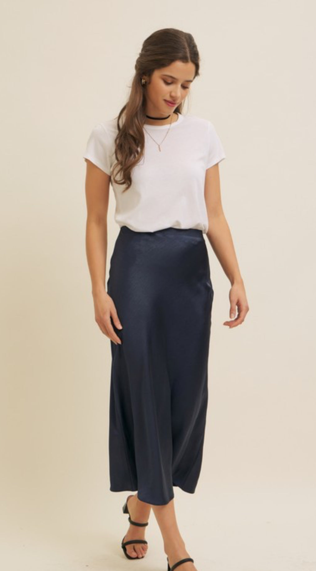 π Satin Maxi Skirt π