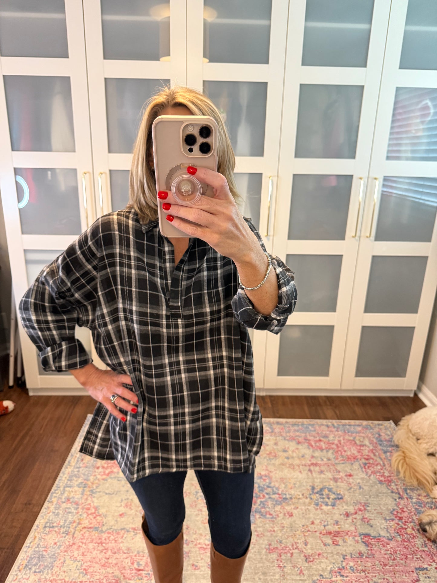 Audra plaid pullover