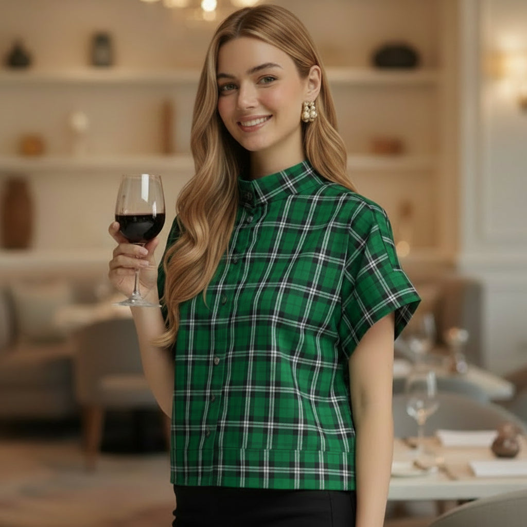 Sadie Plaid Top