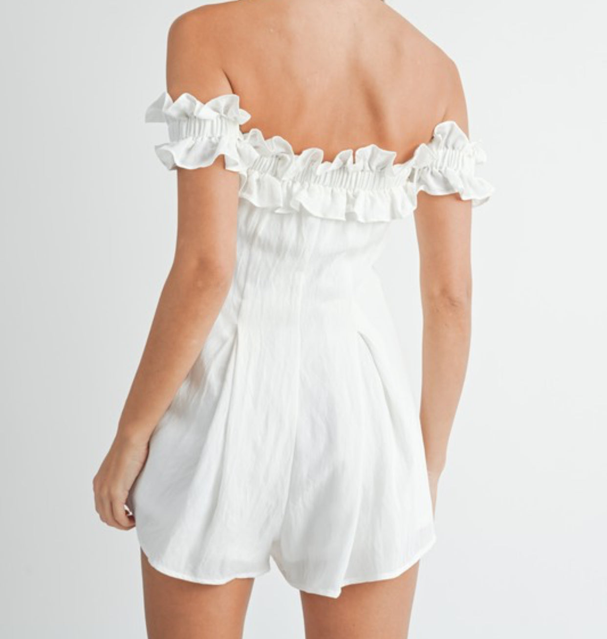 **ONLY 3 LEFT Hello Gameday** Daytime off the shoulder romper