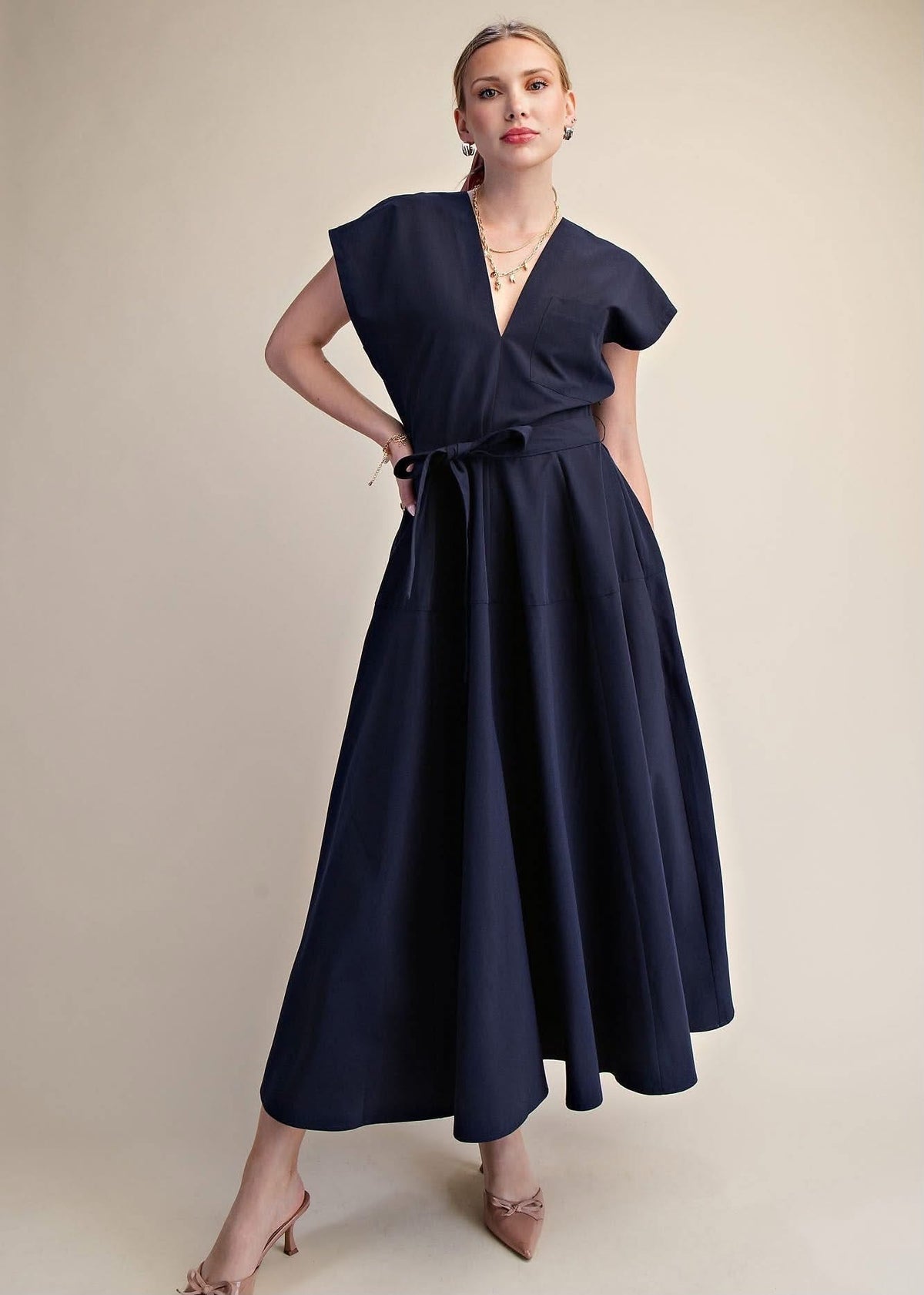 Everly Navy Dress