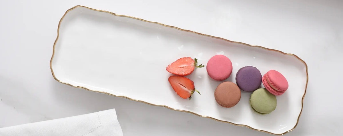 Porcelain Long Rectangular Tray