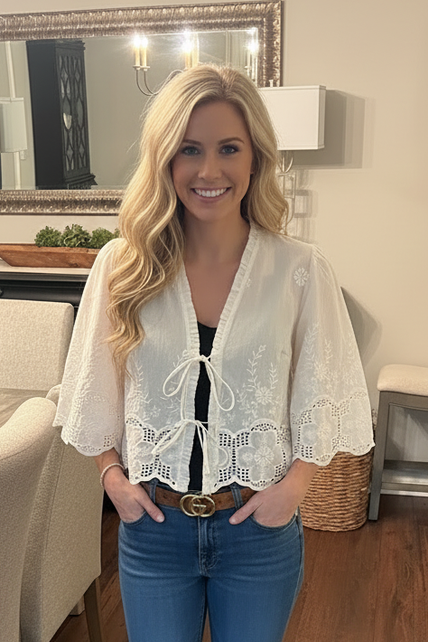Southern Charm Tie Vest