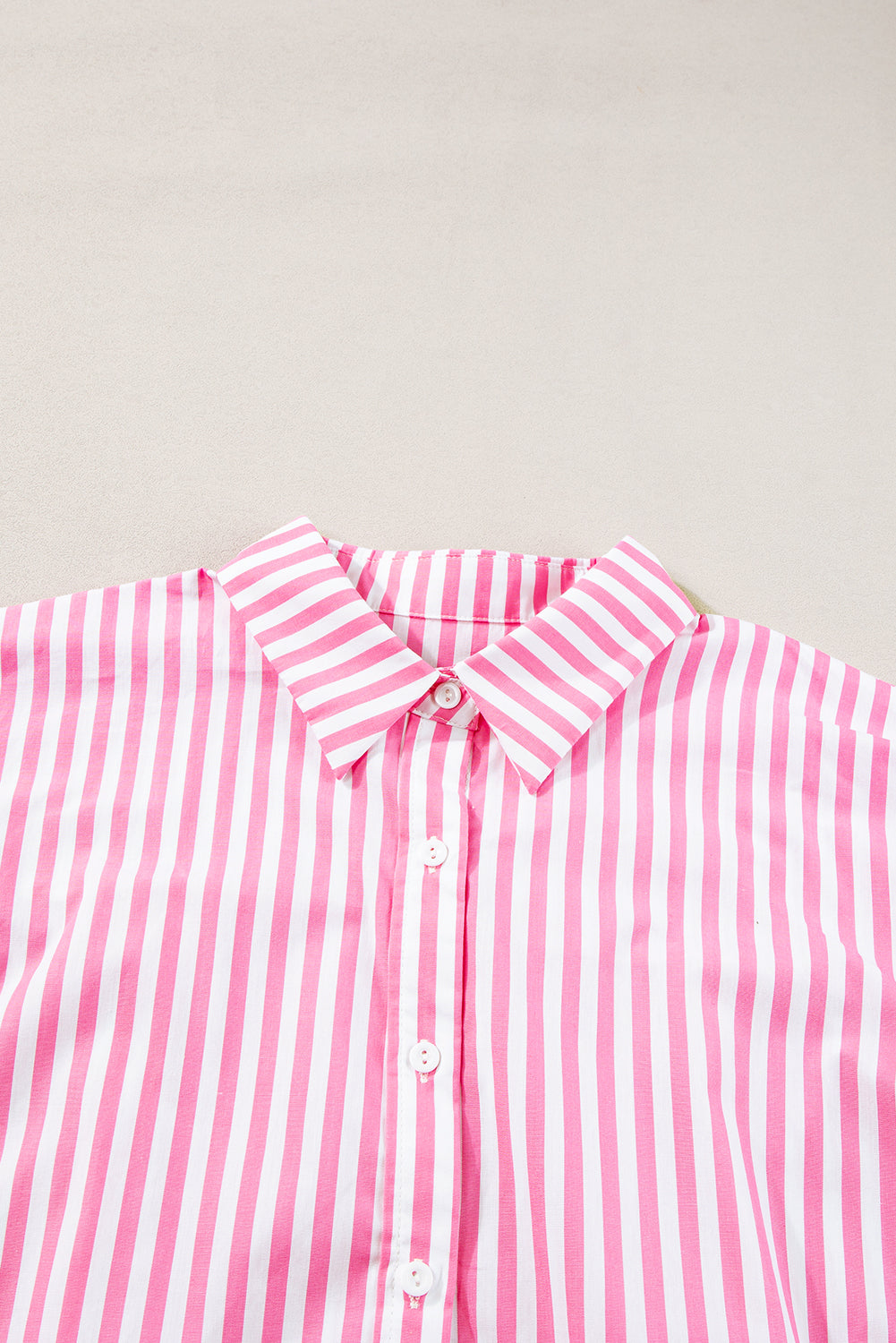 Stripe Button Up Dolman Shirt