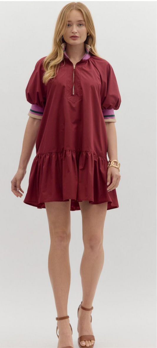 Burgundy Entro dress 😍