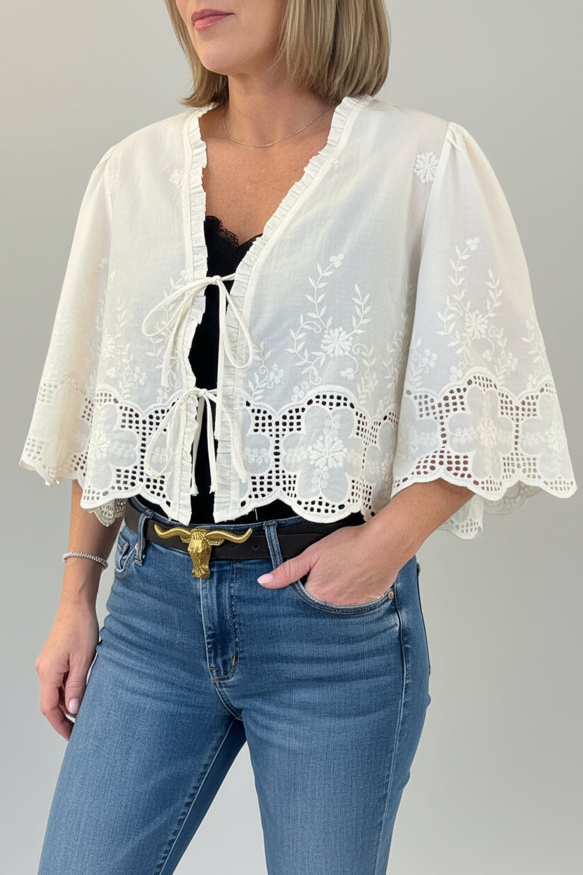 Southern Charm Tie Vest