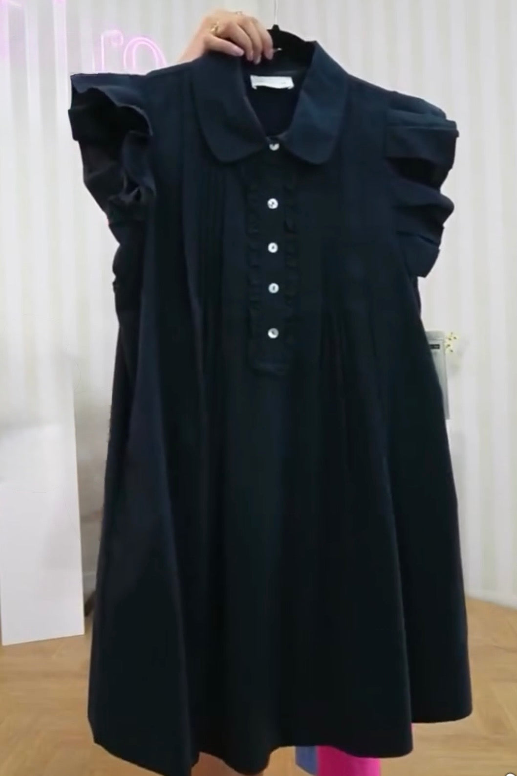 Perfect Navy Poplin Dress