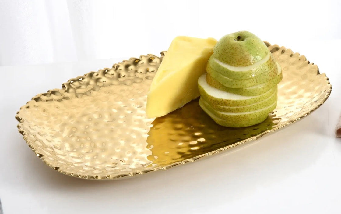 Porcelain Gold Serving Platter