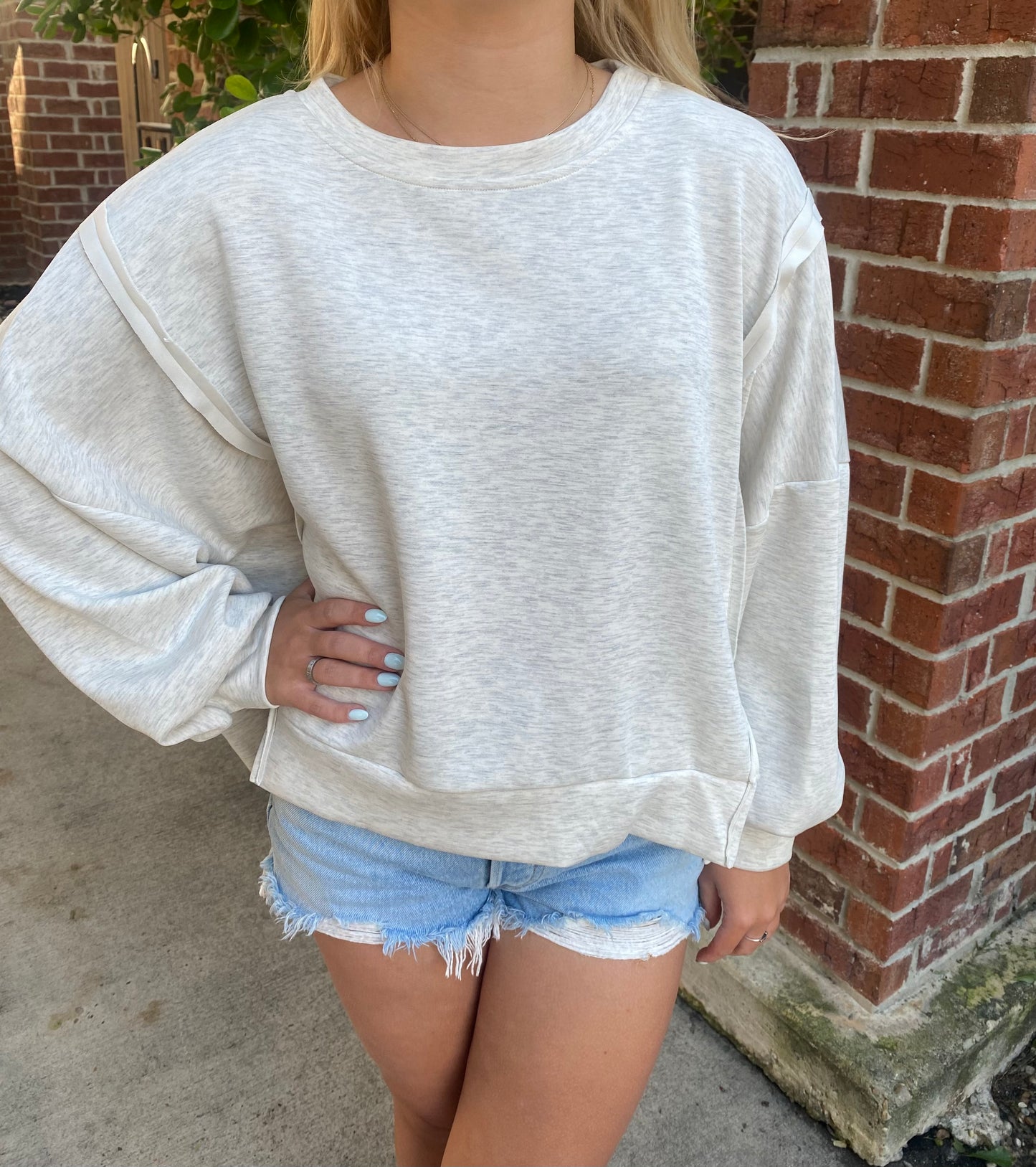 *Butter soft ash grey sweatshirt