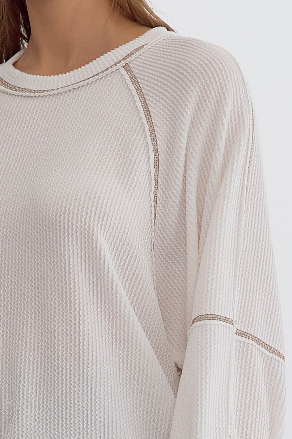 contrast pullover - summer knit