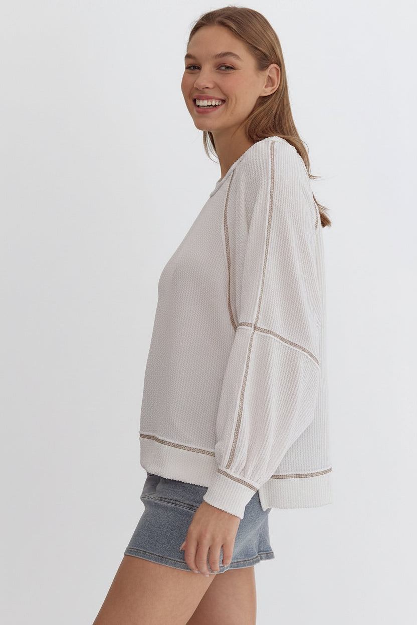 contrast pullover - summer knit