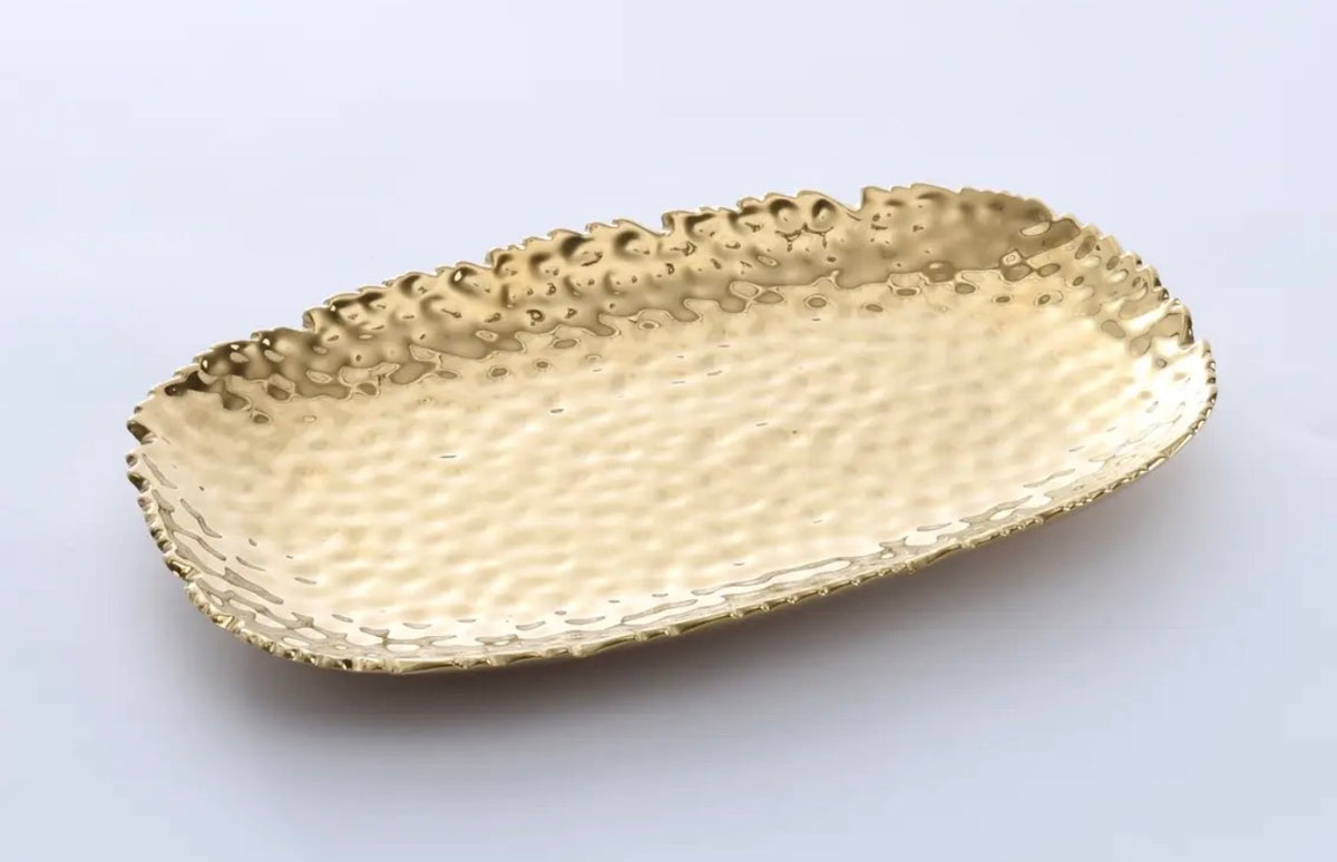 Porcelain Gold Serving Platter