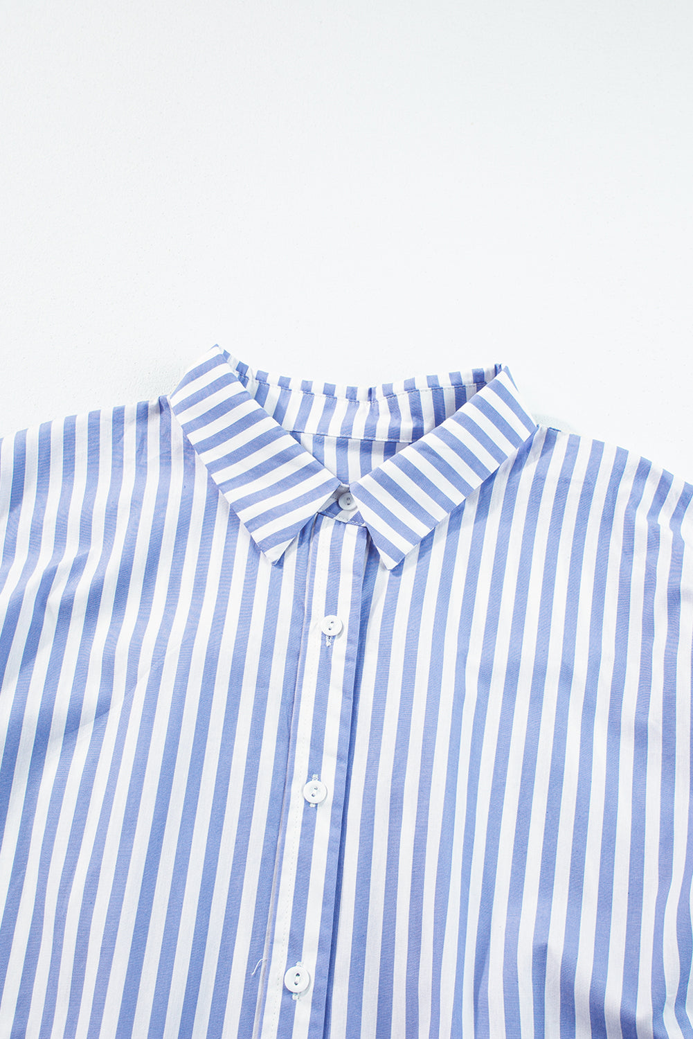 Stripe Button Up Dolman Shirt