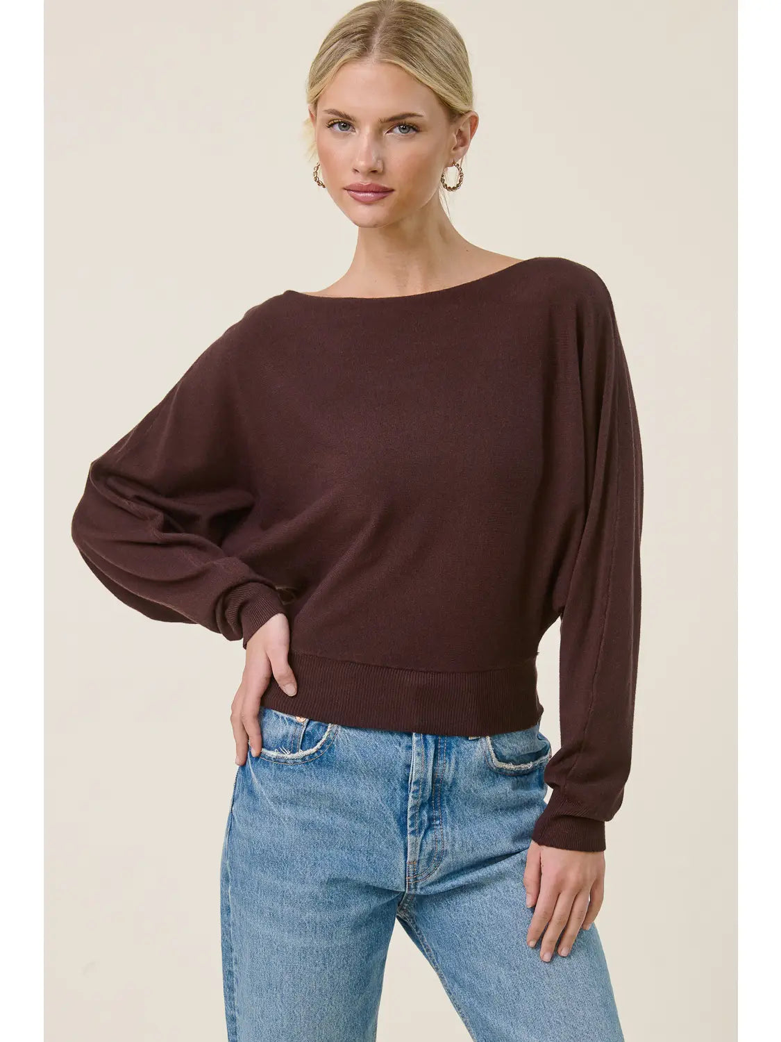Coming Soon: Cashmere Blend Sweater with Dolman Sleeves