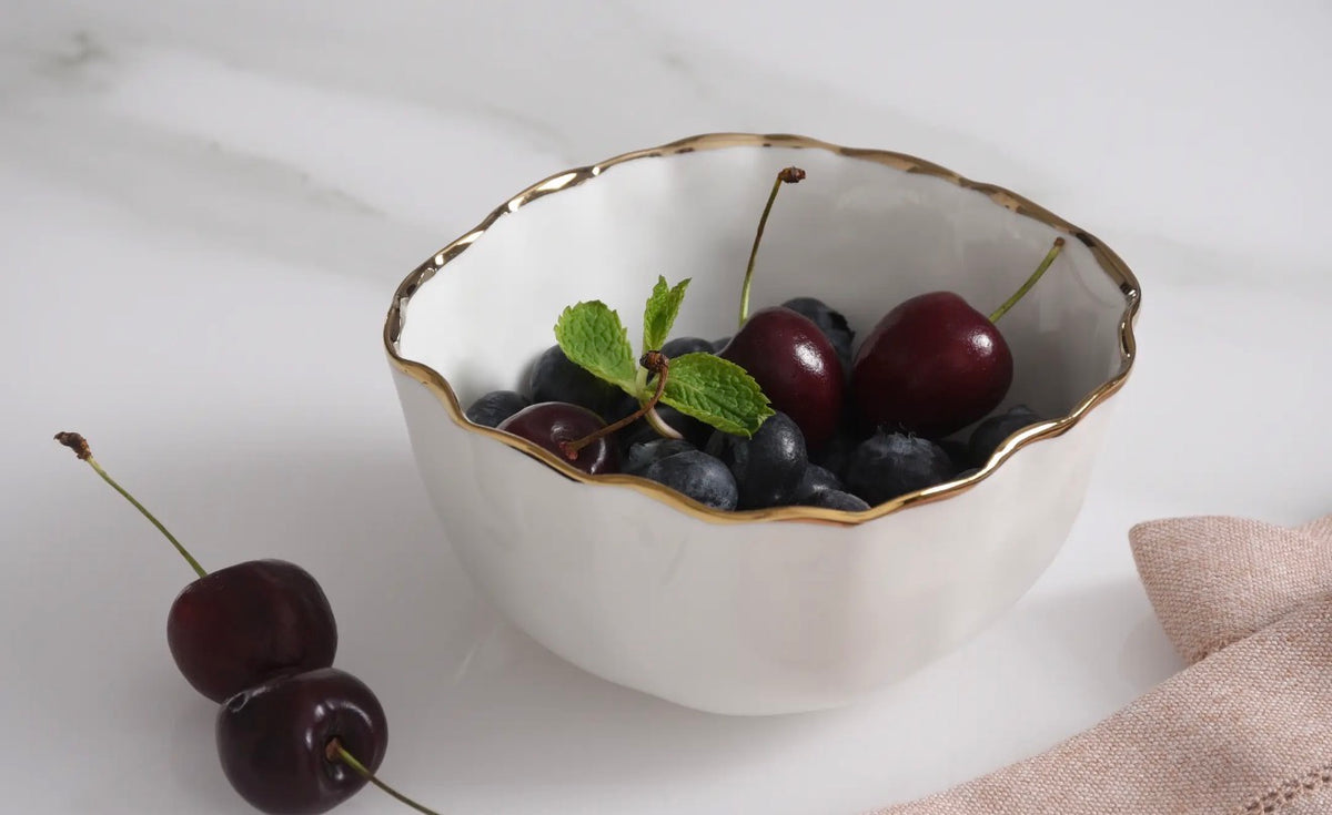 Porcelain Snack/Dip Bowl