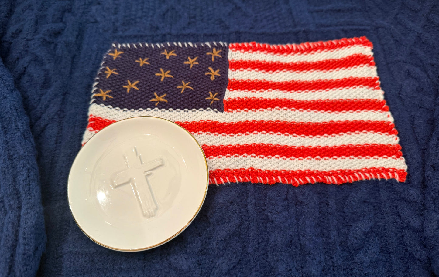 -*💜Cross trinket dish