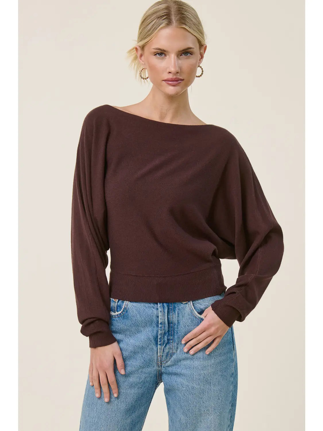 Coming Soon: Cashmere Blend Sweater with Dolman Sleeves