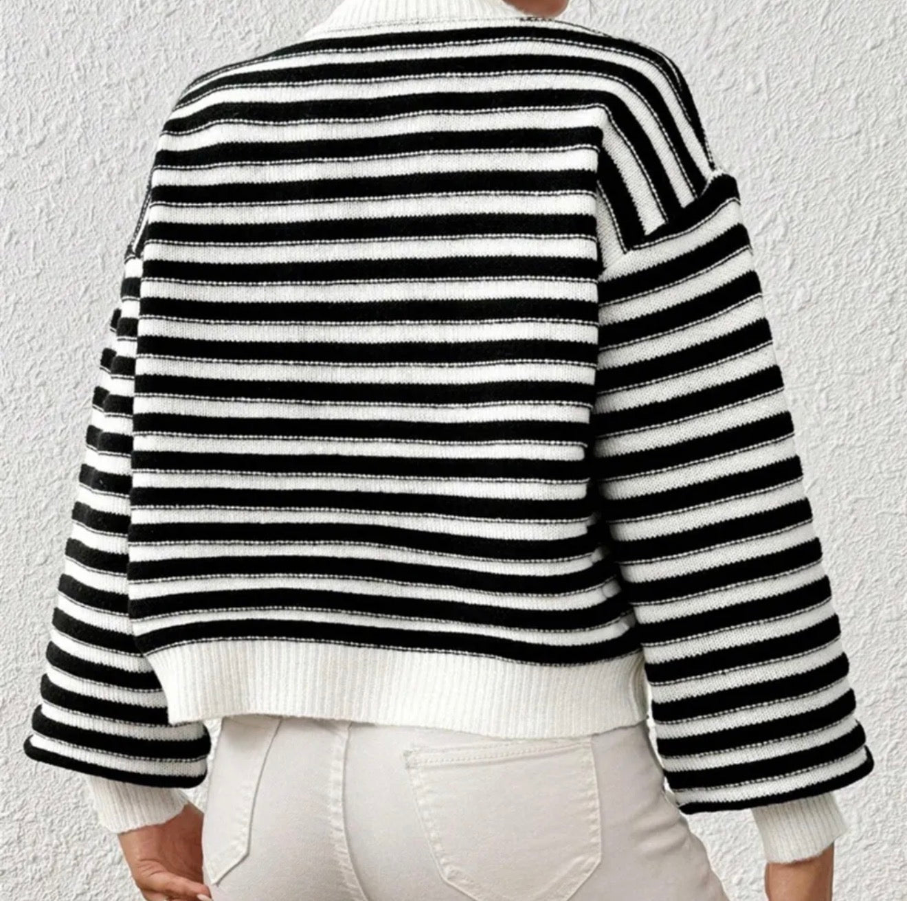 Button down striped cardigan