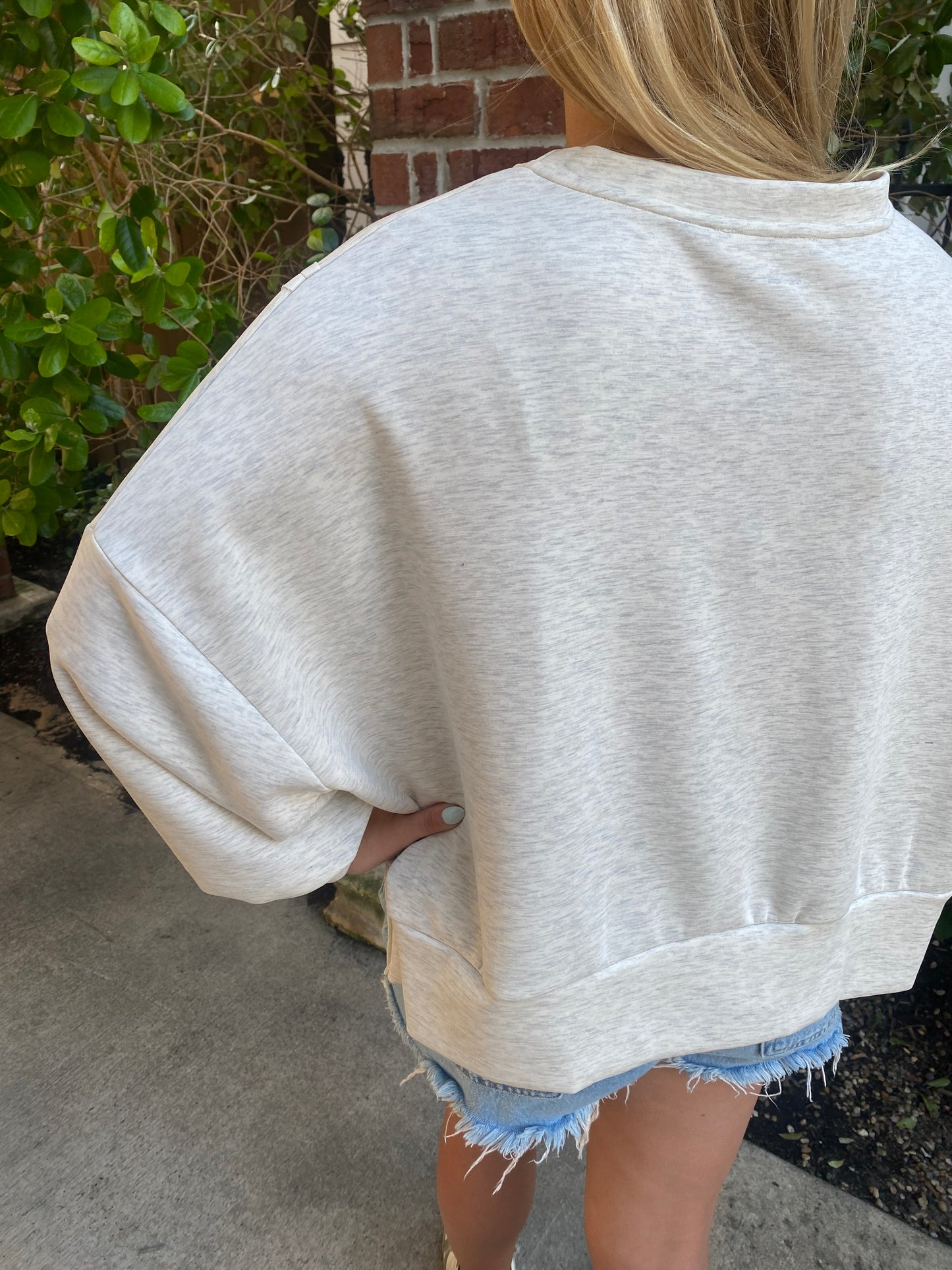 *Butter soft ash grey sweatshirt