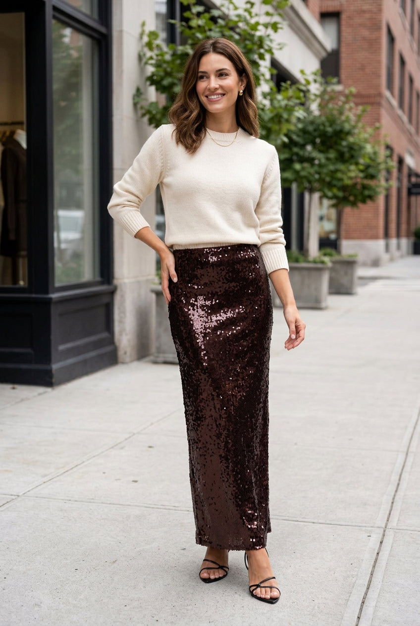 Coming soon: Cabernet Shimmer Skirt