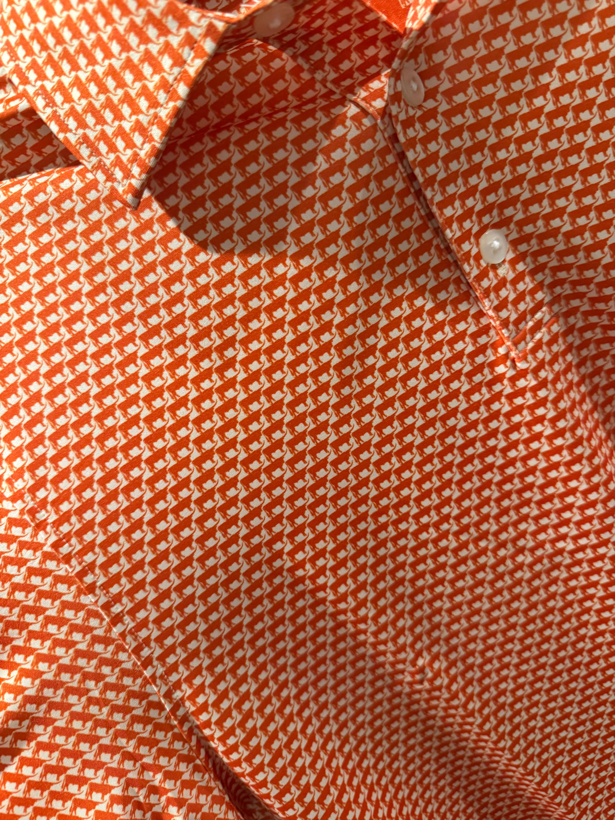 Men’s Hook ’Em Houndstooth Polo