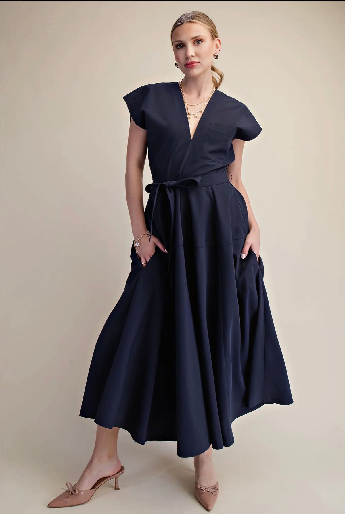 Everly Navy Dress