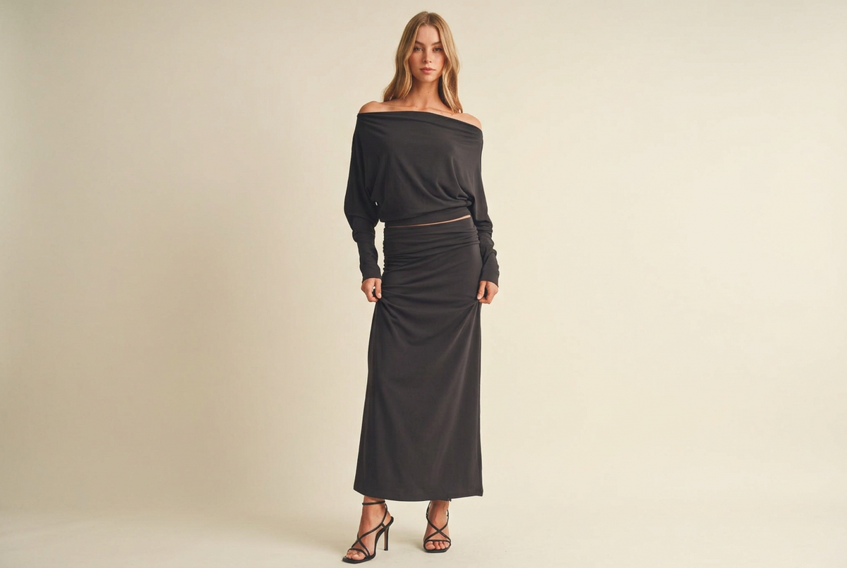 Coming soon: Steel Column Maxi Skirt