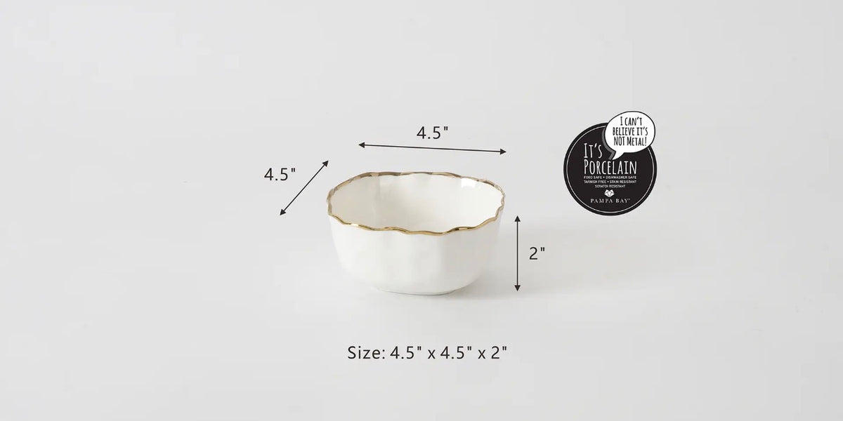 Porcelain Snack/Dip Bowl
