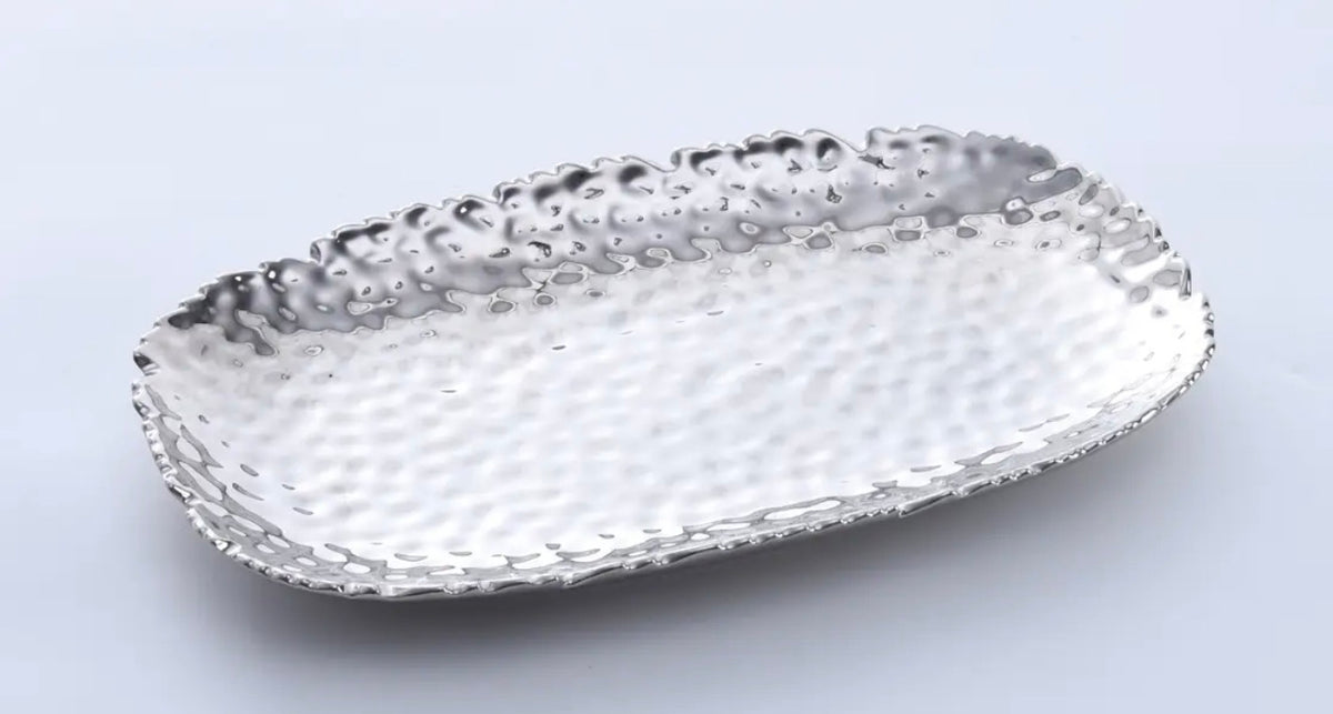 Porcelain Silver Serving Platter