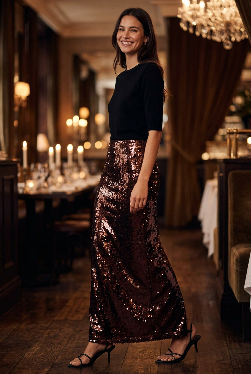 Coming soon: Cabernet Shimmer Skirt