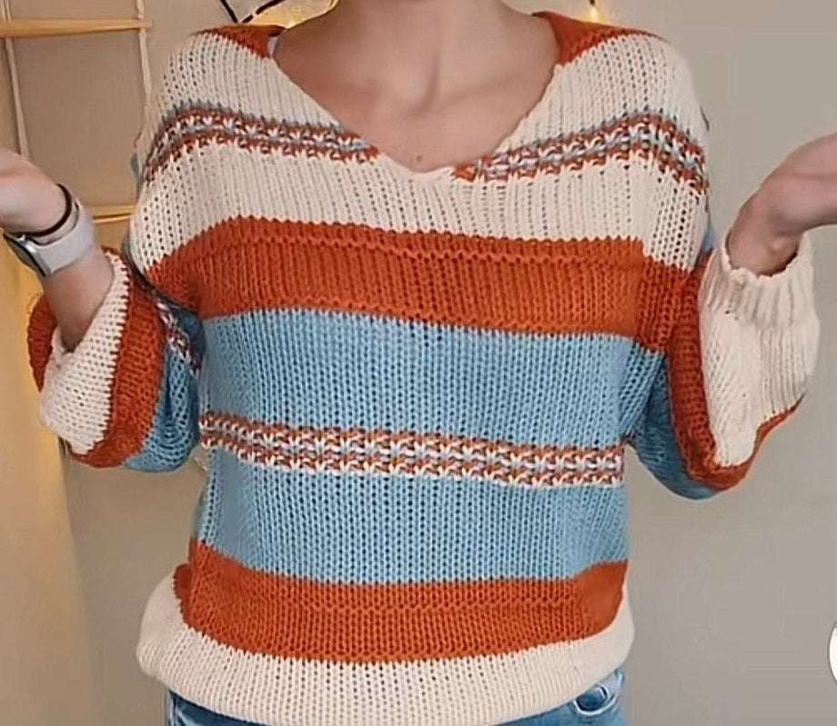 Back by popular demand! The perfect v-neck spring sweater!