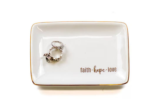 Faith Hope Love Trinket (price includes shipping)