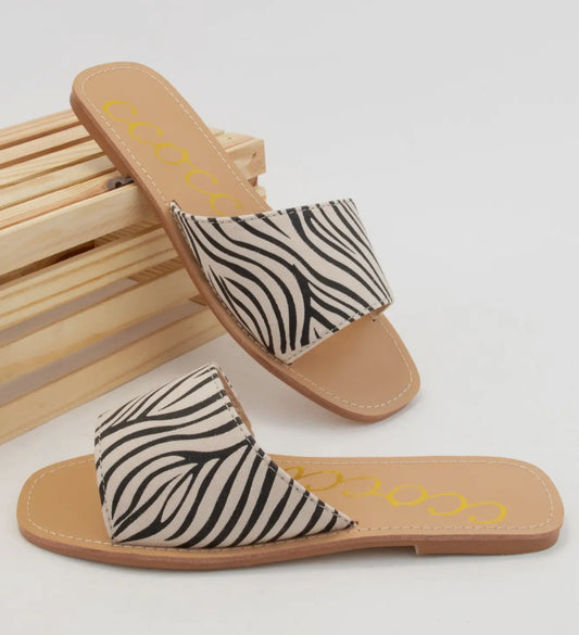 Slides - Zebra print