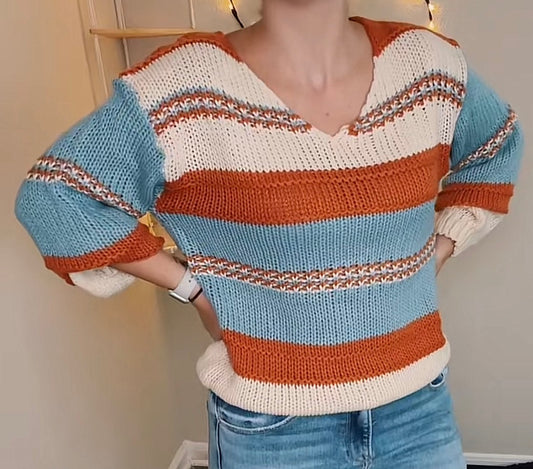 Back by popular demand! The perfect v-neck spring sweater!