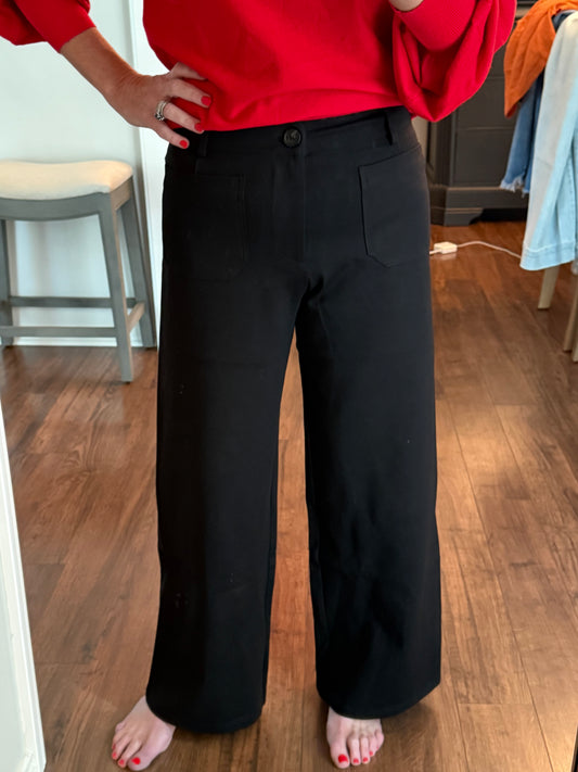 Black ponte pants