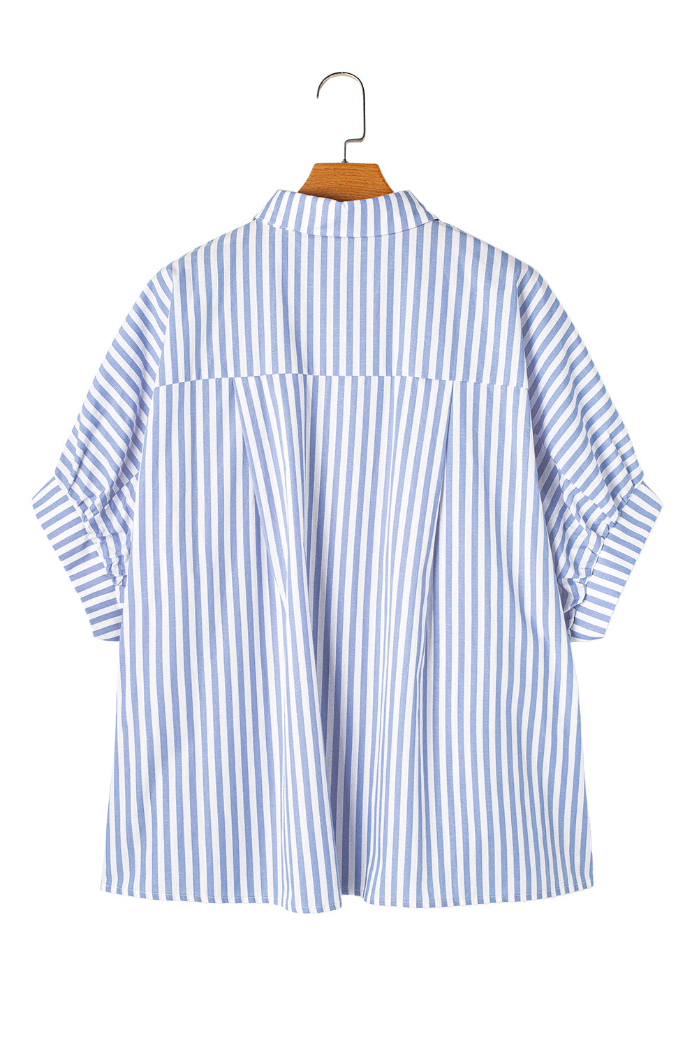 Stripe Button Up Dolman Shirt