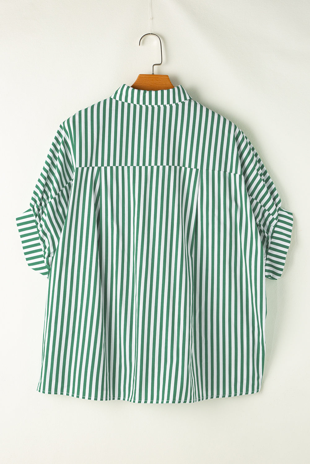 Stripe Button Up Dolman Shirt