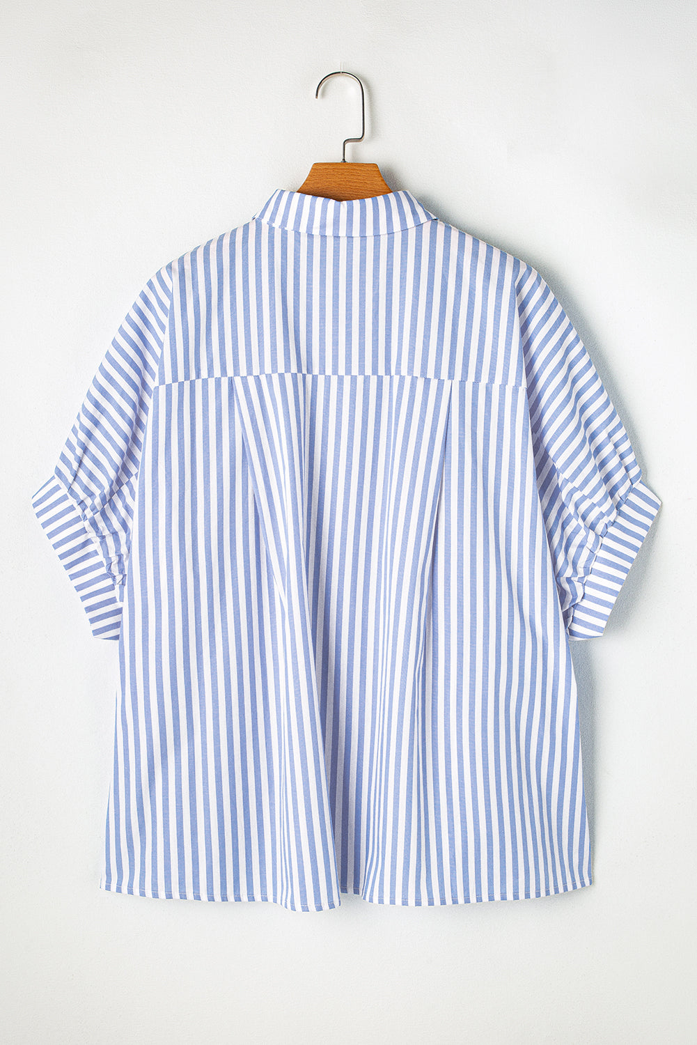 Stripe Button Up Dolman Shirt