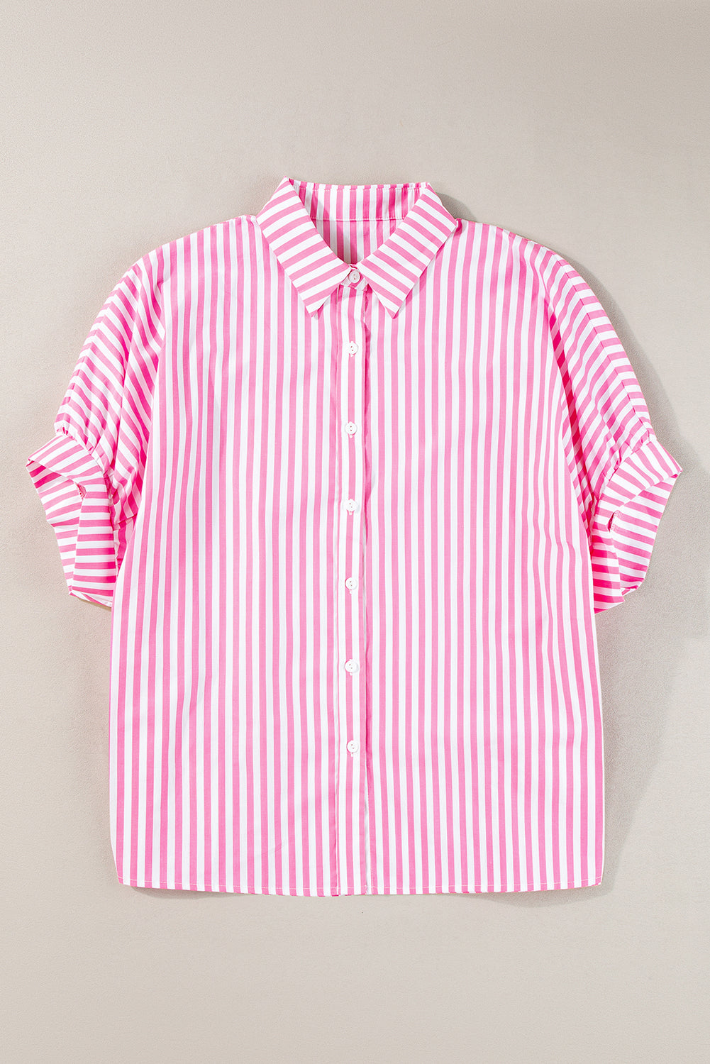 Stripe Button Up Dolman Shirt