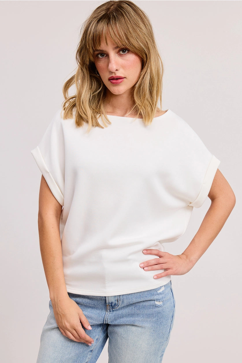 Cuff Dolman Top - Oatmeal