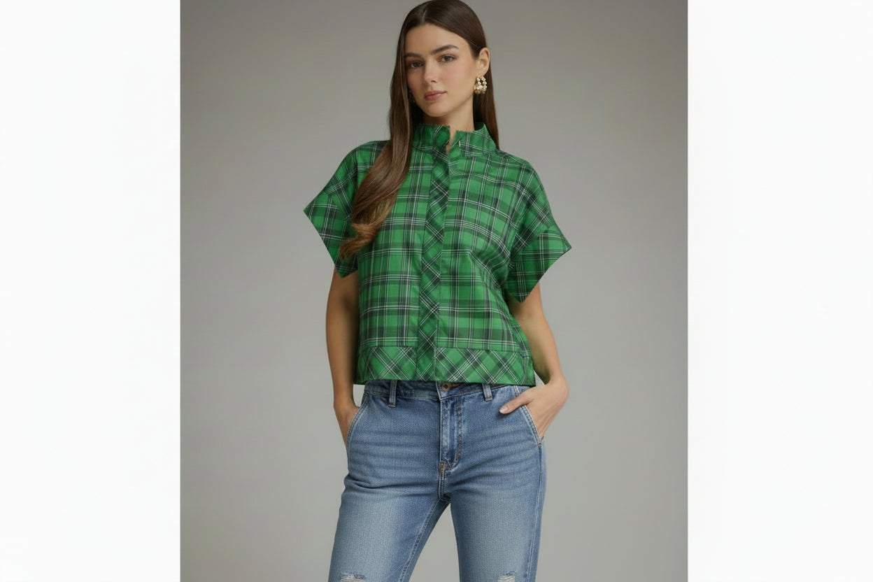 Sadie Plaid Top